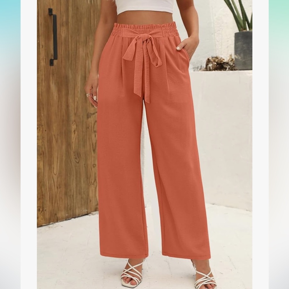 Women's Coral Palazzo Pants